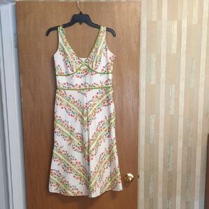 Liz Claiborne Multicolor Floral Midi Dress